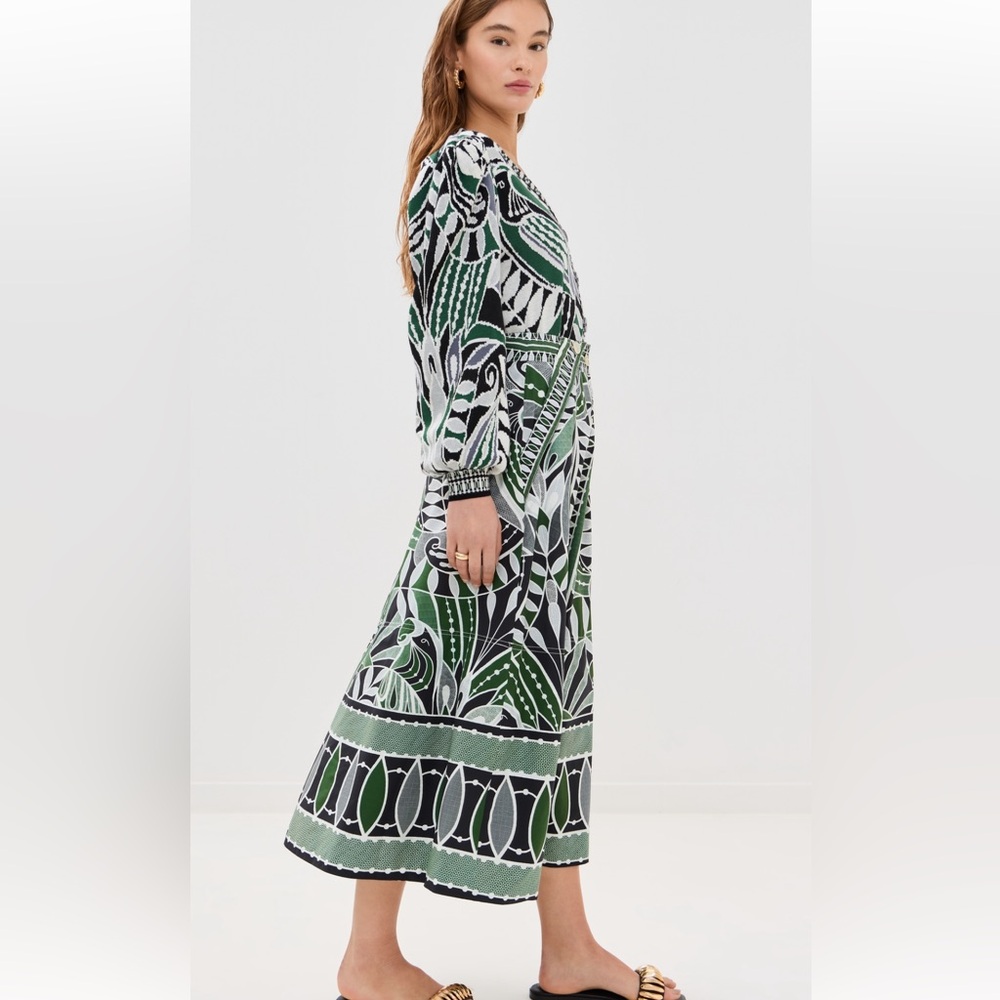 Farm Rio lace nature maxi skirt XS